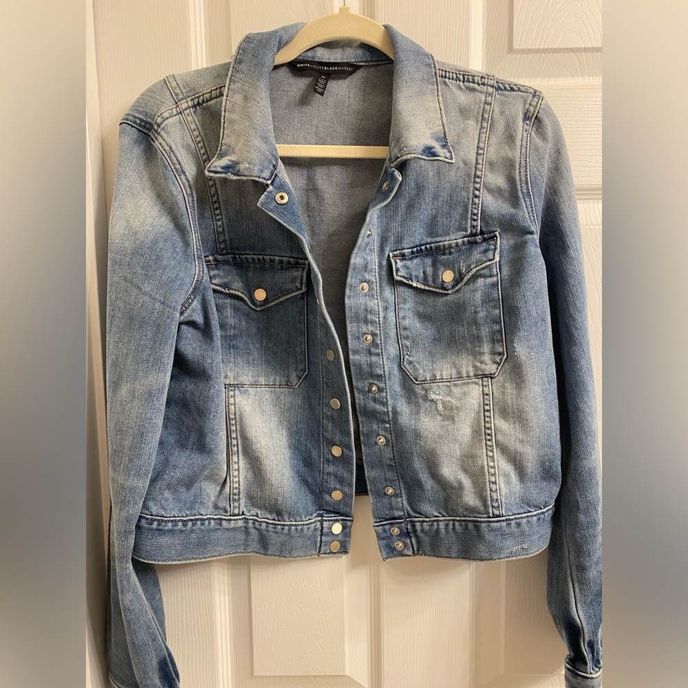 White House Black Market denim jacket 14